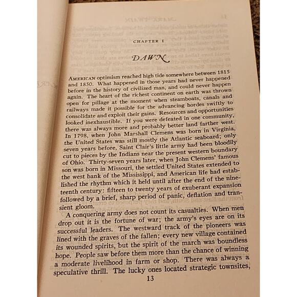 Mark Twain Man And Legend By DeLancey Ferguson Biography Vintage 1963 - Picture 3 of 8